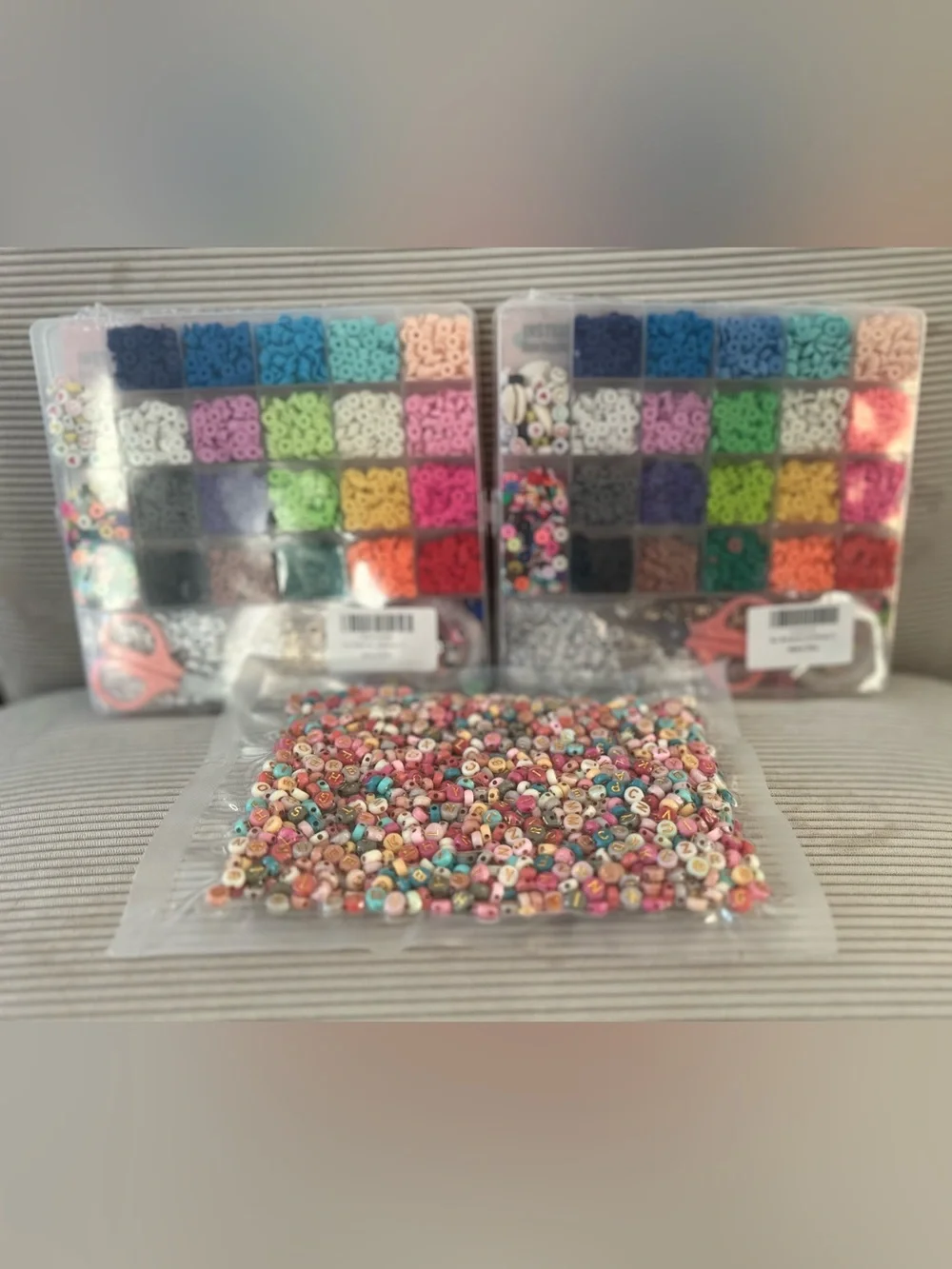 Bundle of NEW Clay Beads Jewelry Making Kit - beginner bracelet box/beads